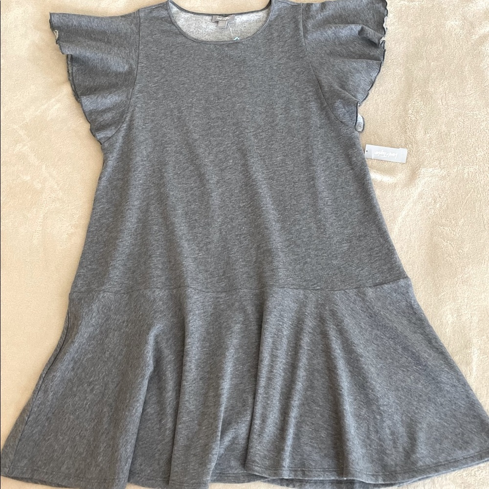 Lord and Taylor Soft Flutter Midi Dress - Size L - Picture 7 of 12